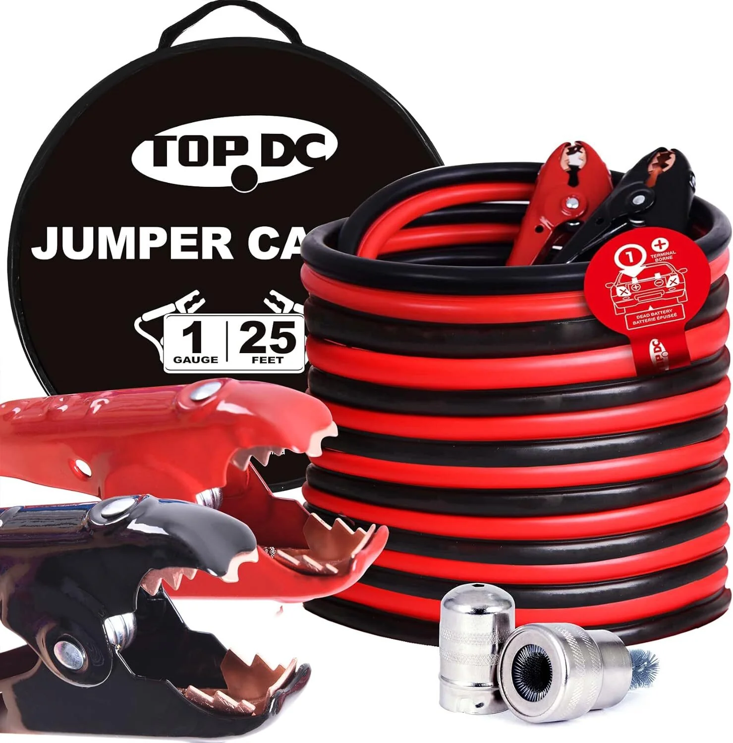 Heavy-Duty Automotive Booster Jumper Cables for Car, SUV, and Truck Batteries - Image 42