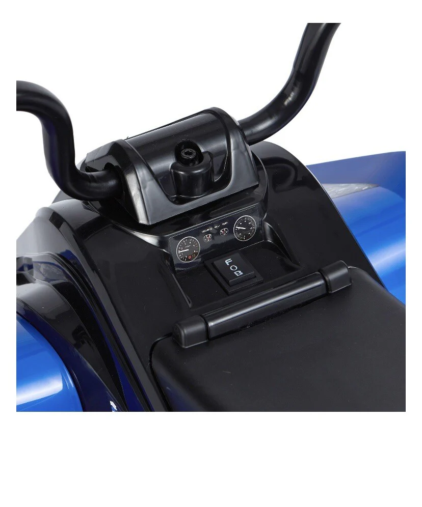 6 Volt Blue Battery-Powered Trail Racer ATV Ride-On Toy - Image 4
