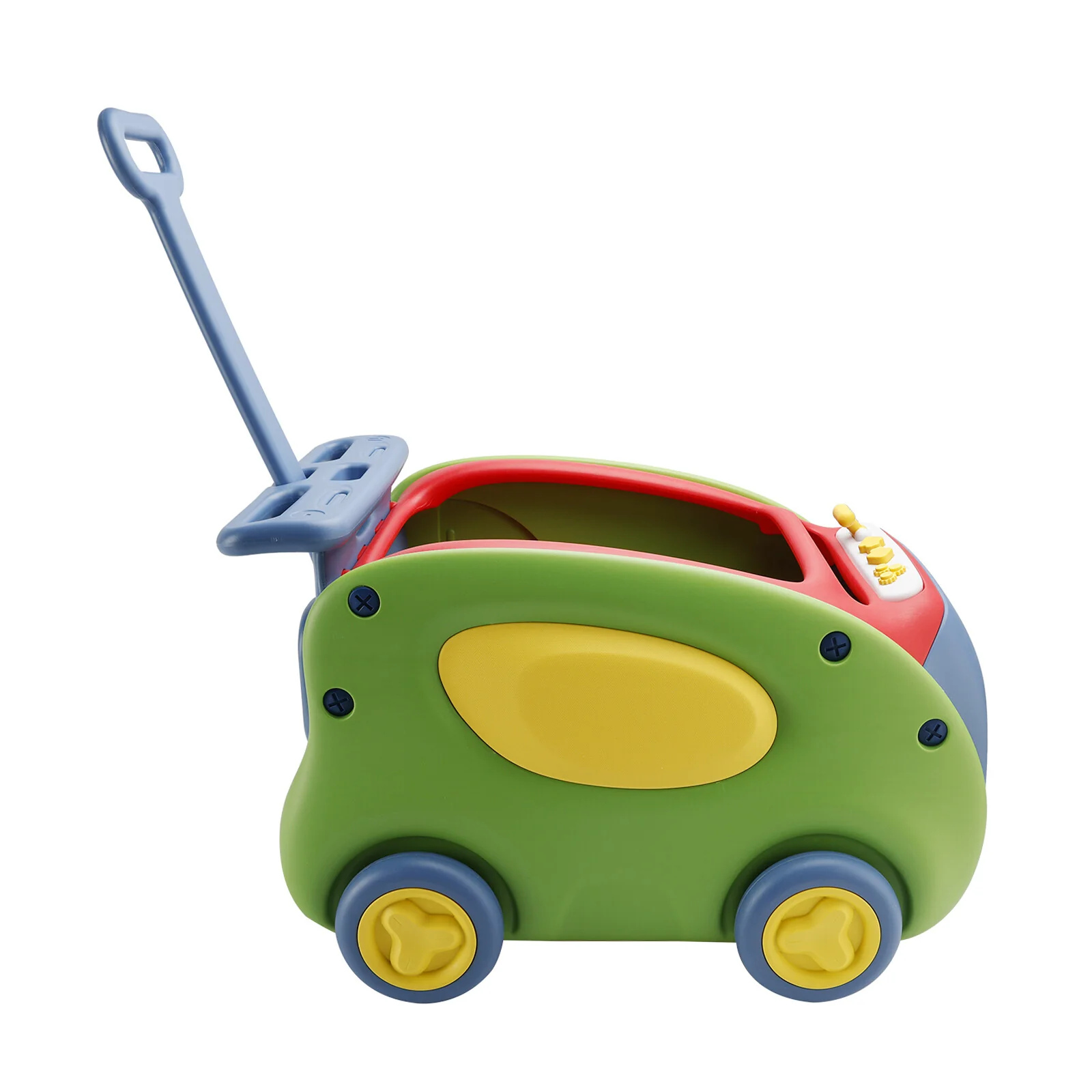 Green 1-Seater Push and Pull Ride-On Car Toy for Children - Image 13