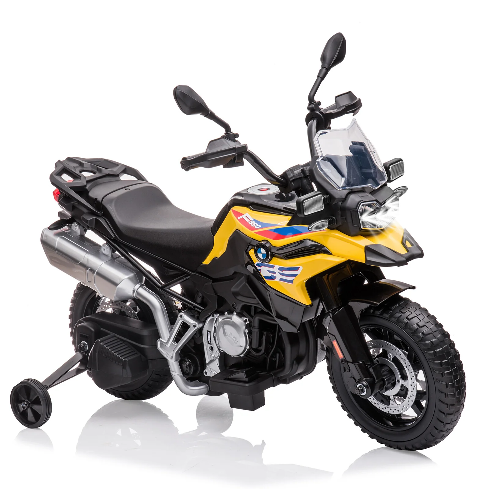 Kids Licensed BMW Motorcycle with EVA Tires, LED Lights, Spring Suspension, and Music - Image 2