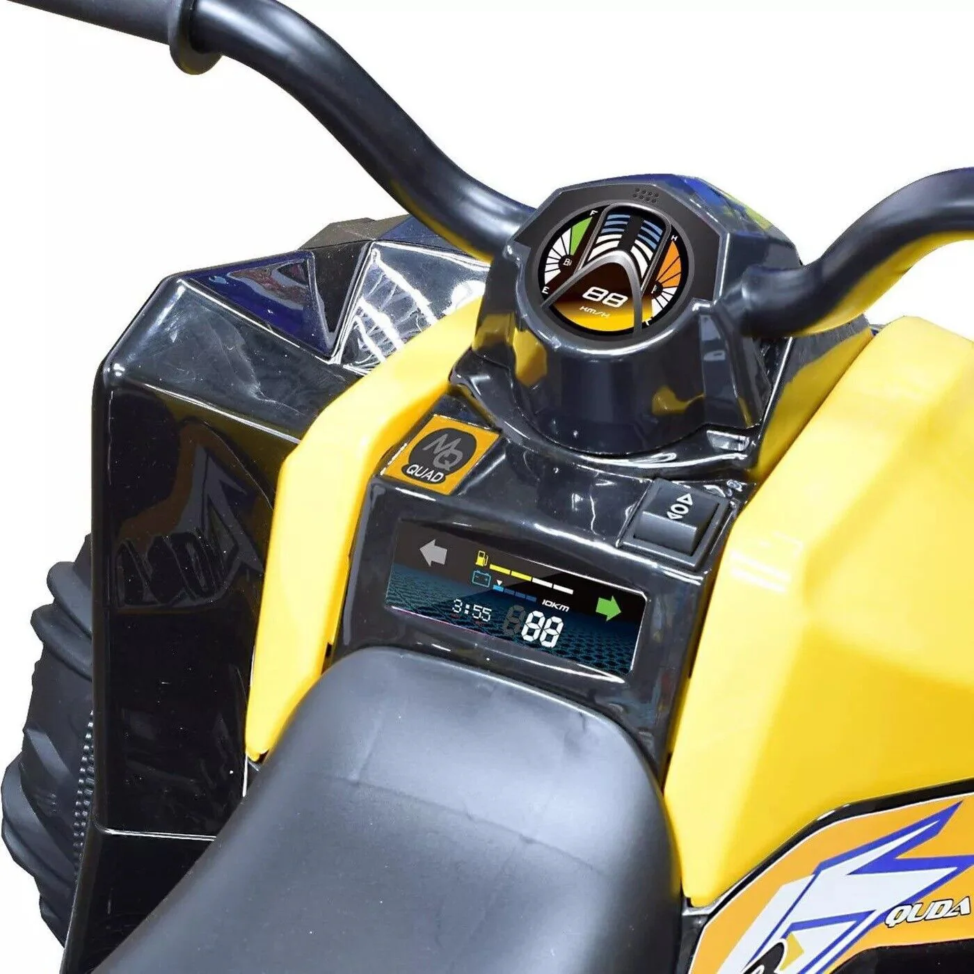Kid Motorz 12V Monster Quad Powered Ride-On in Sleek Black Design - Hassle - Image 3