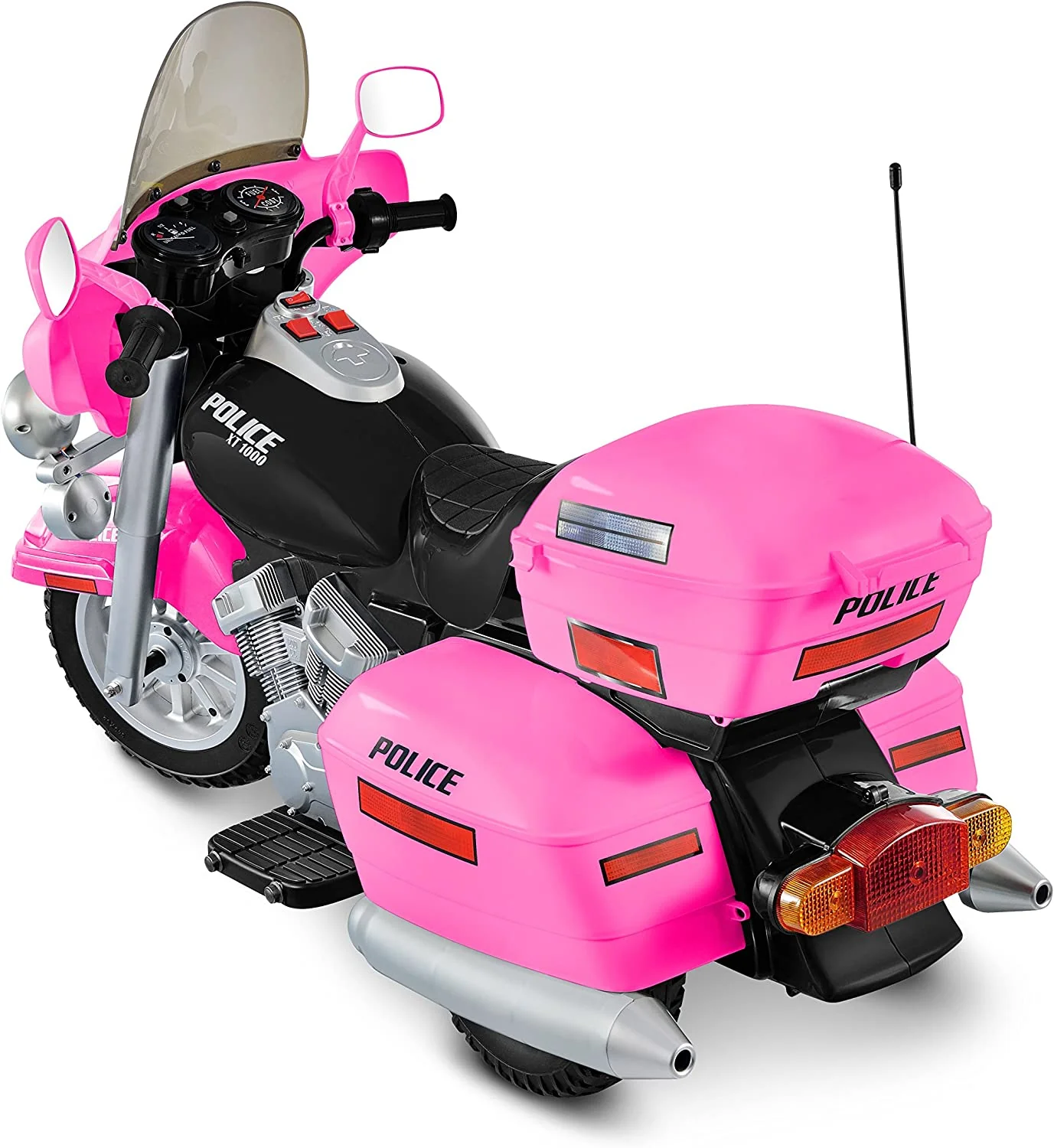 Kid Motorz 12V Pink Police Patrol Ride-On Car - Image 2