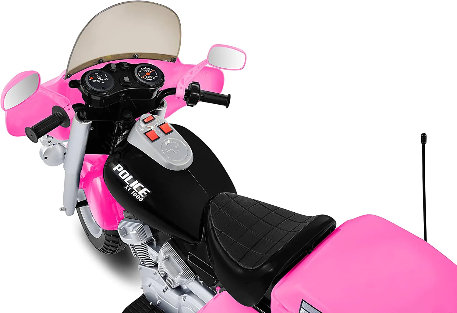 Kid Motorz 12V Pink Police Patrol Ride-On Car - Image 3