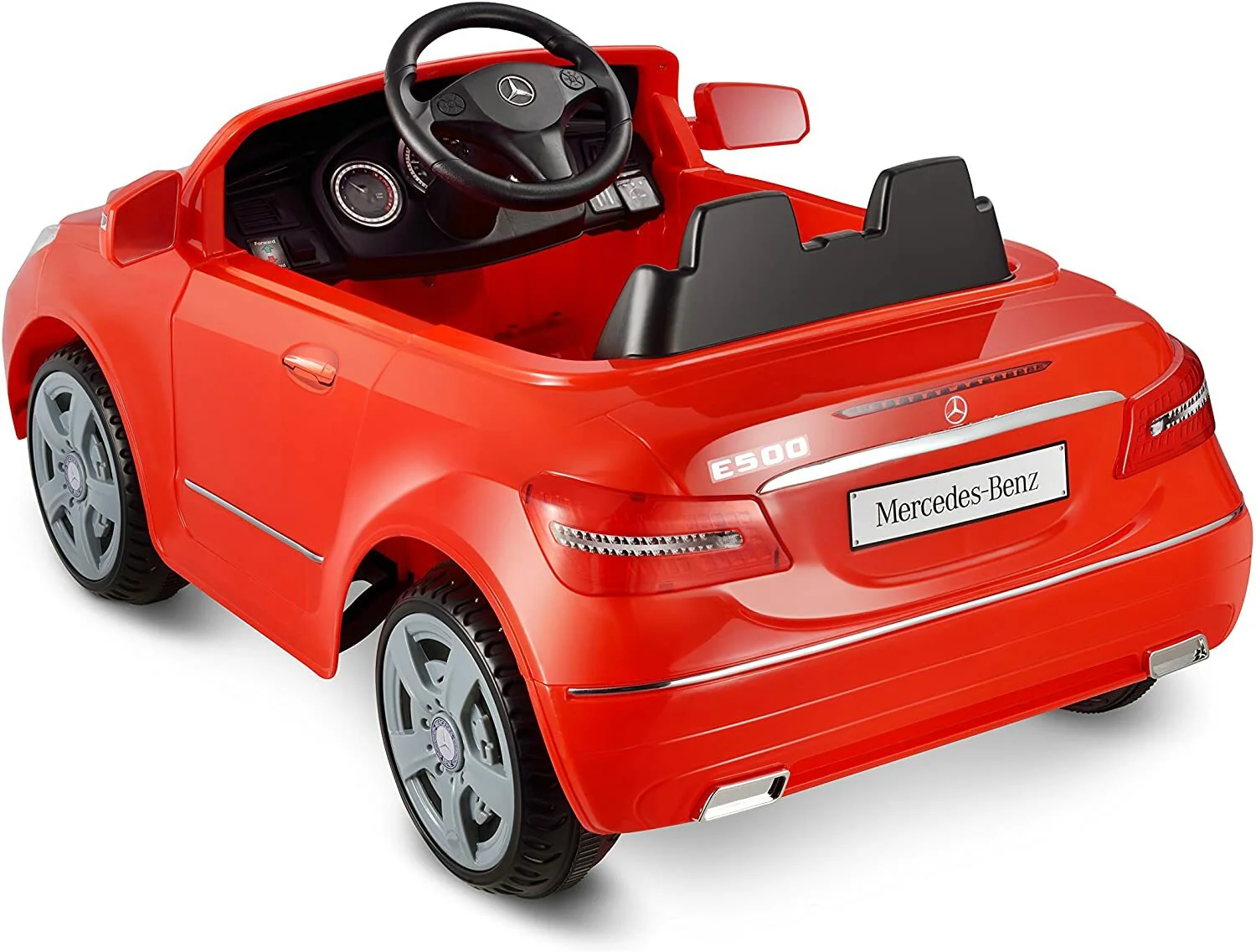 Rechargeable 6-Volt Red Ride-On Car for Kids 1-Seater Mercedes E550 Style - Image 3