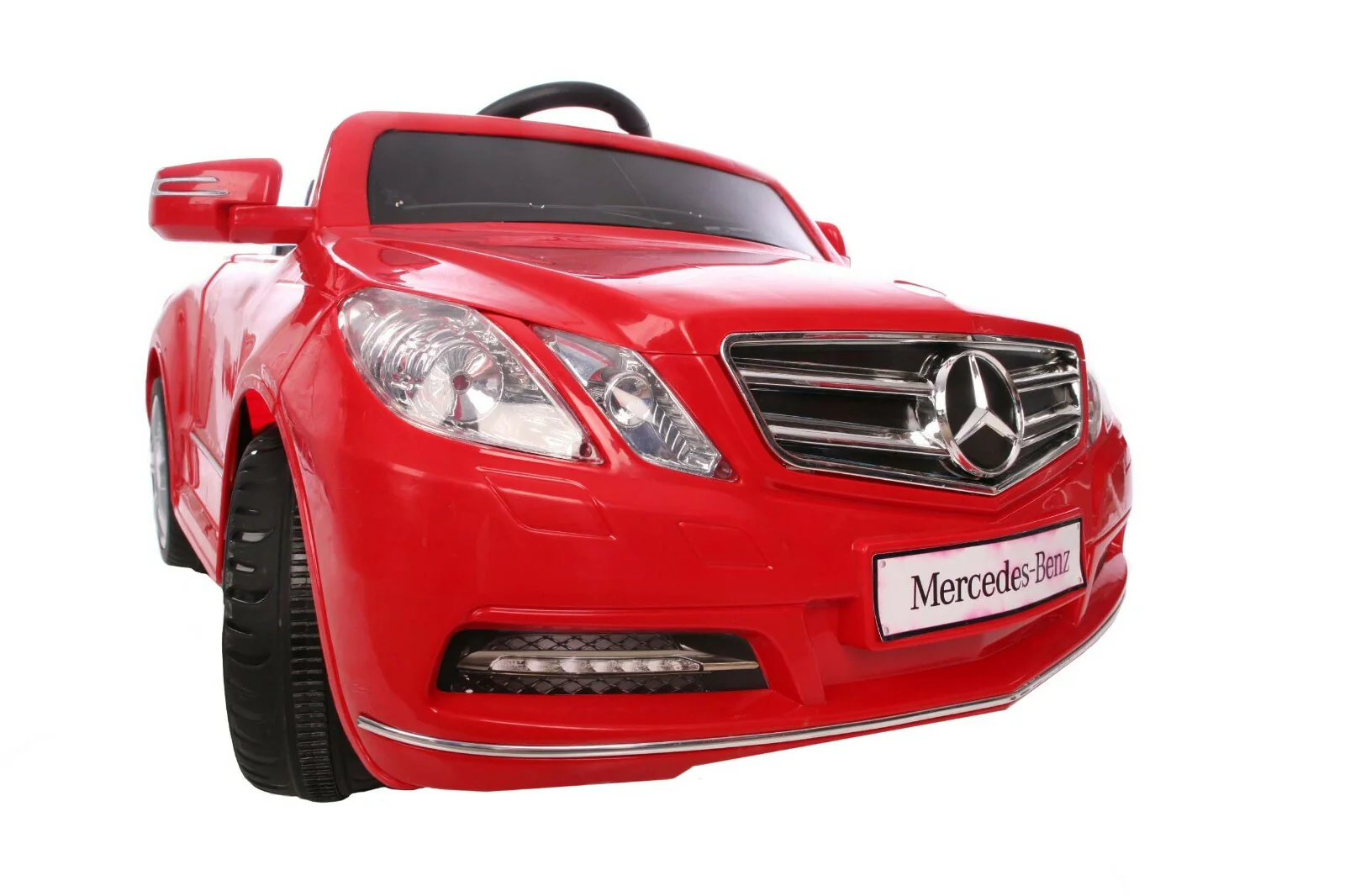 Rechargeable 6-Volt Red Ride-On Car for Kids 1-Seater Mercedes E550 Style - Image 6
