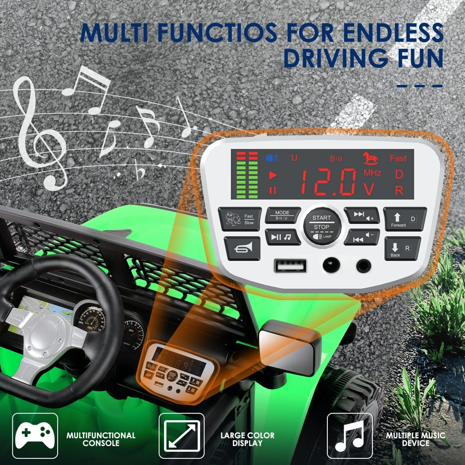 Kid Ride on Electric Car with Remote Control - Perfect Gift for Children (24/12V) - Image 39