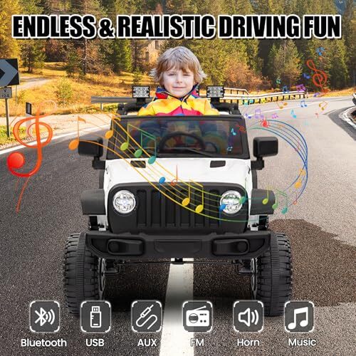 12V Battery-Powered Kids Ride-On Truck Car with Remote Control Electric Vehicle - Image 4