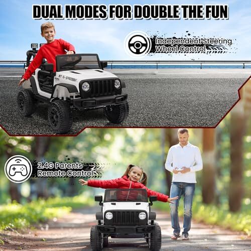 12V Battery-Powered Kids Ride-On Truck Car with Remote Control Electric Vehicle - Image 5