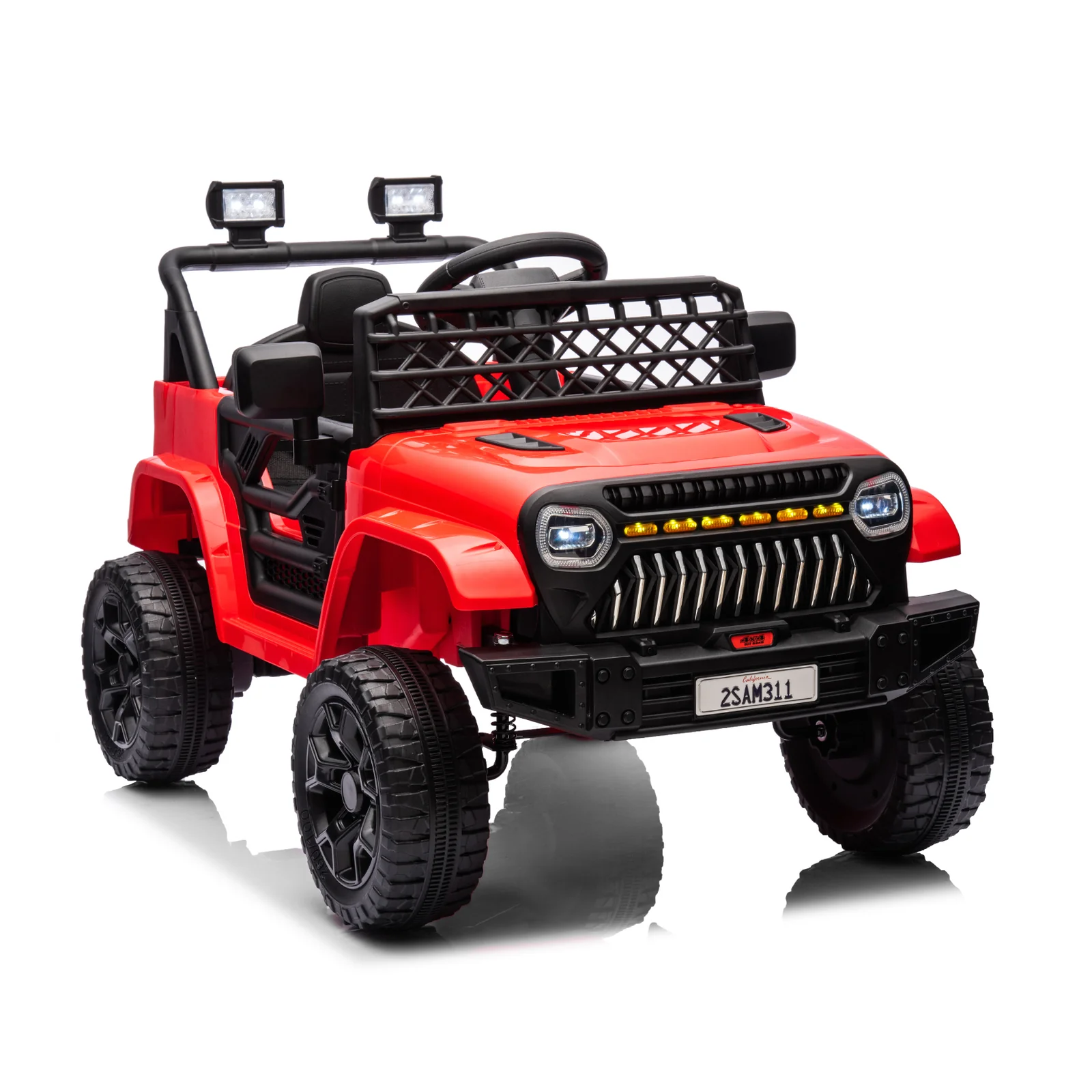 Electric Ride-On Truck for Kids with Remote Control, 4-Wheel Suspension, LED Lights, and Music - Image 3