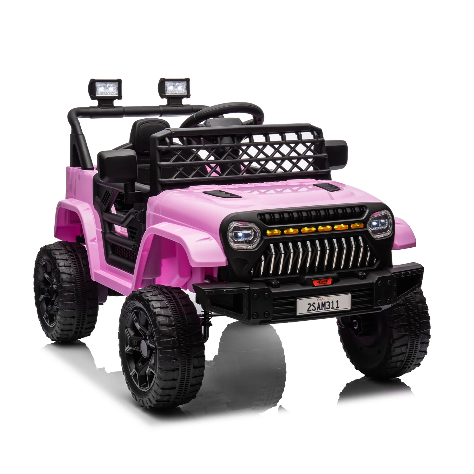 Electric Ride-On Truck for Kids with Remote Control, 4-Wheel Suspension, LED Lights, and Music - Image 9