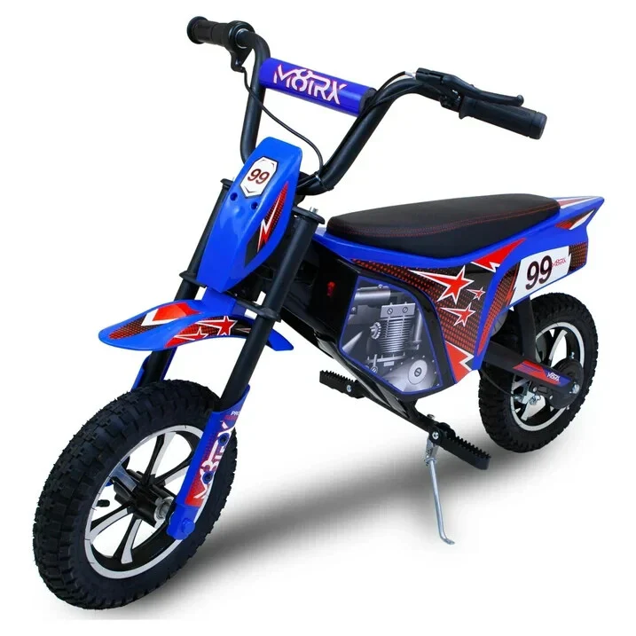 24V Electric Ride-On Dirt Bike for Teens Age 13+ in Blue