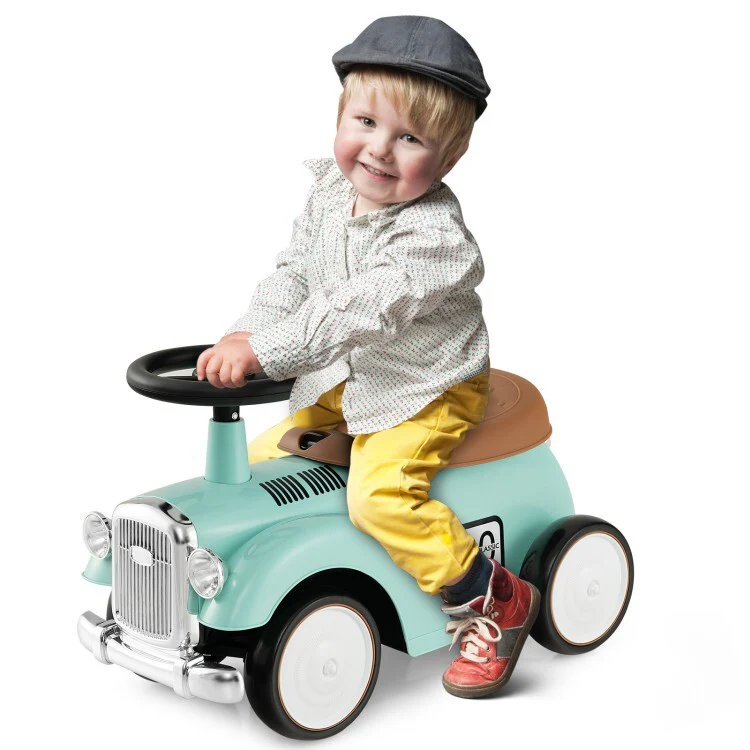 Kids Sit-to-Stand Riding Vehicle with Working Steering Wheel and Under-Seat Storage - Image 3