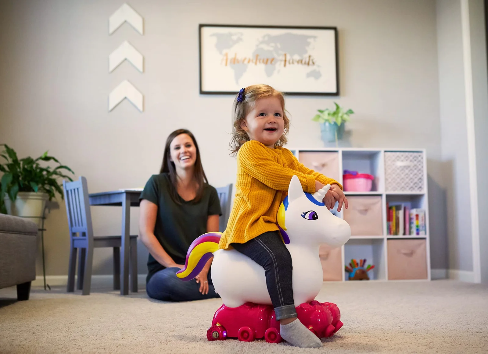 Toddler Ride-On Unicorn Foot-to-Floor Skater Toy for Kids Ages 1-3 - Image 4