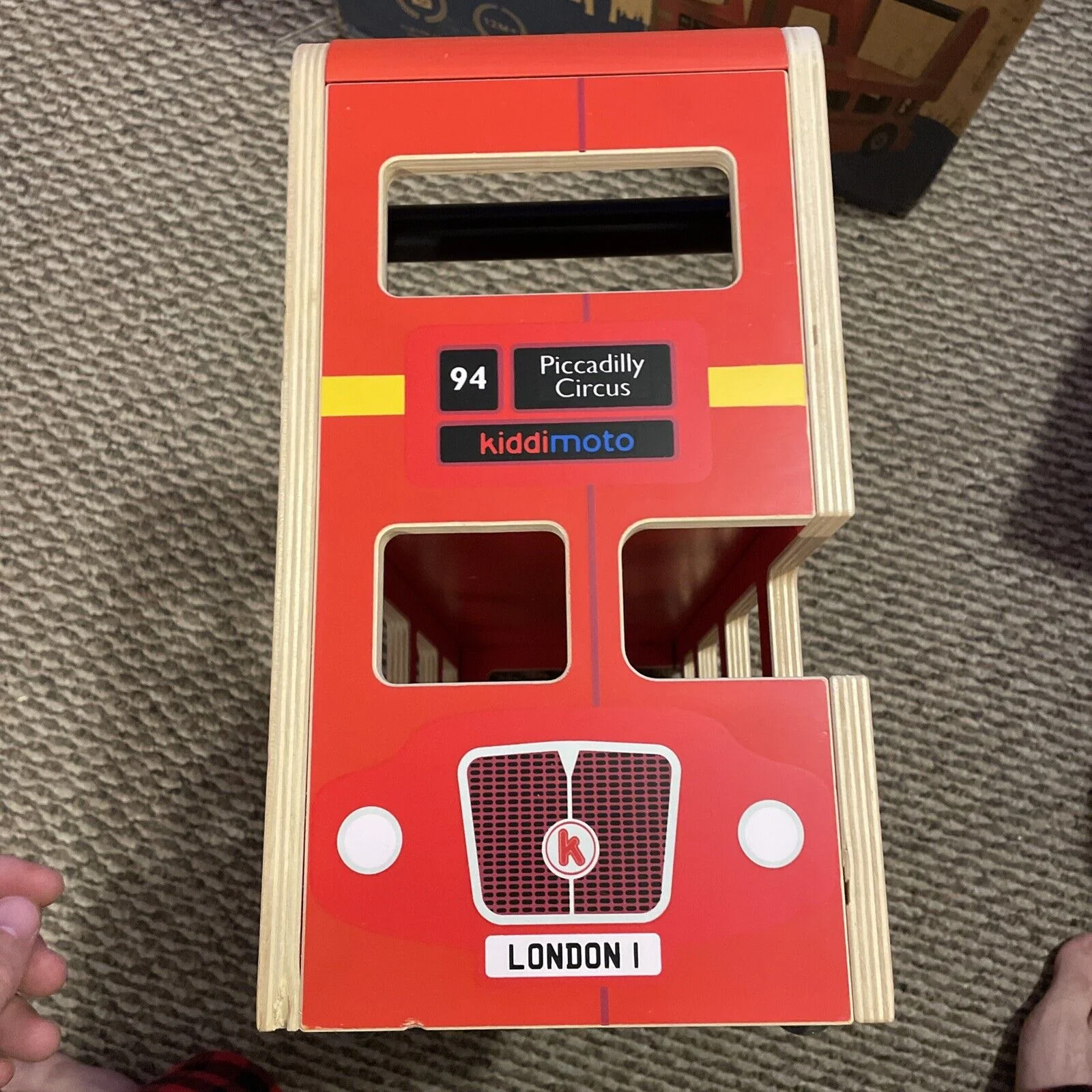 Kiddimoto London Bus Walker and Ride-On Toy for Toddlers (12-24 Months) - Image 13