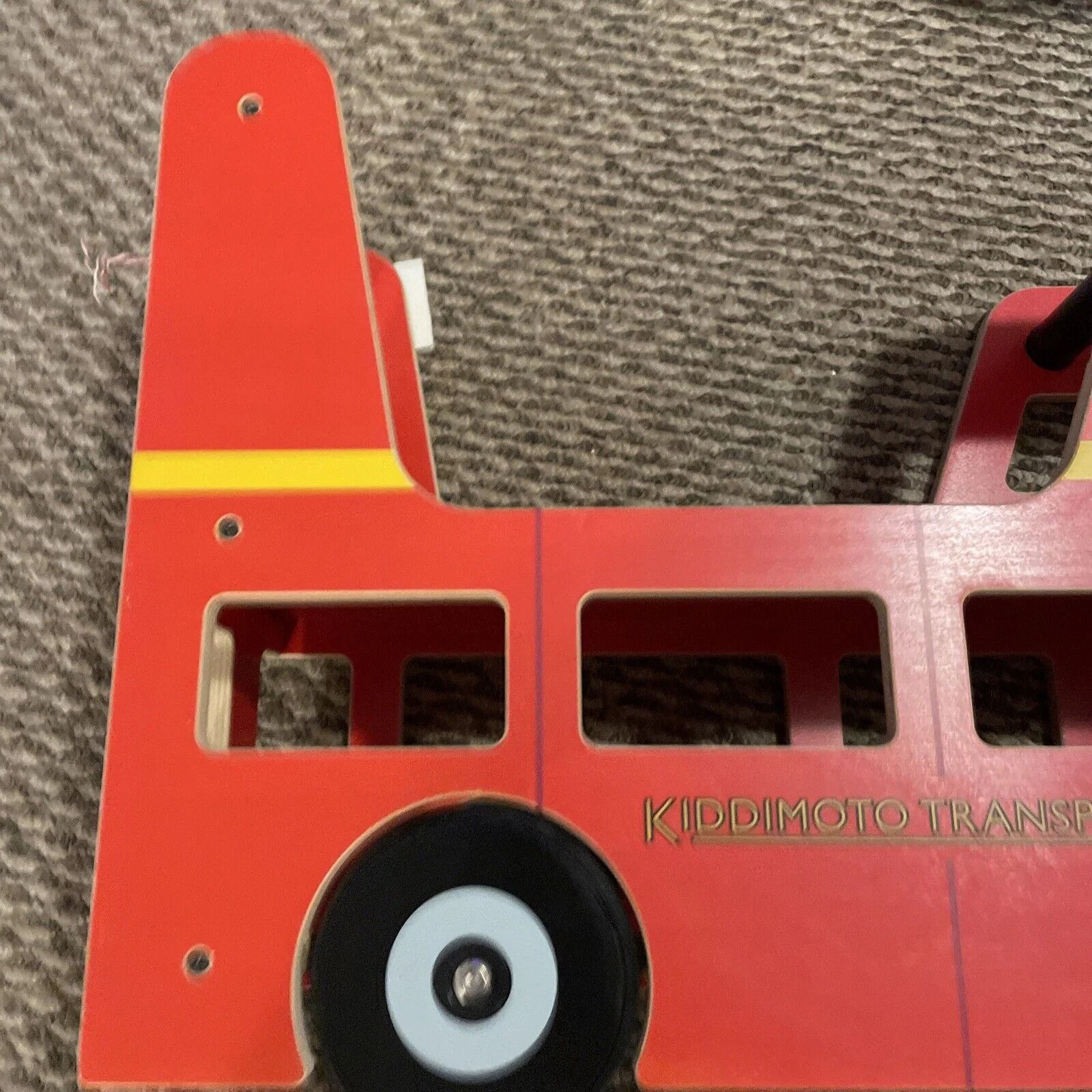 Kiddimoto London Bus Walker and Ride-On Toy for Toddlers (12-24 Months) - Image 15