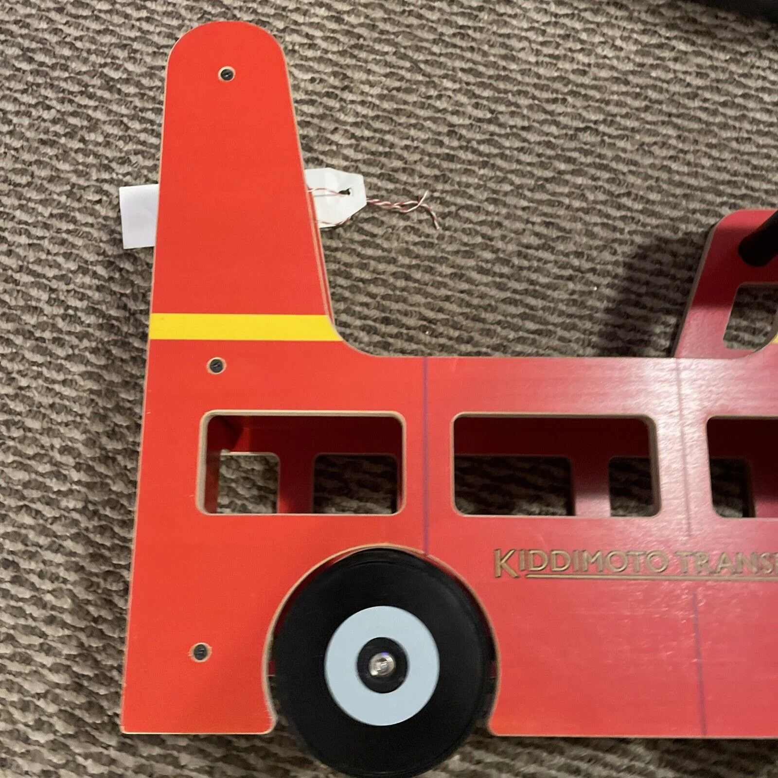 Kiddimoto London Bus Walker and Ride-On Toy for Toddlers (12-24 Months) - Image 7