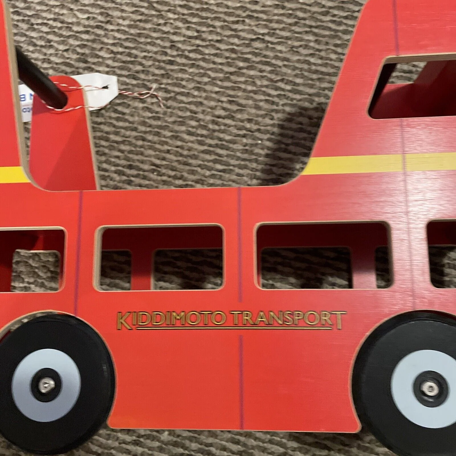 Kiddimoto London Bus Walker and Ride-On Toy for Toddlers (12-24 Months) - Image 8