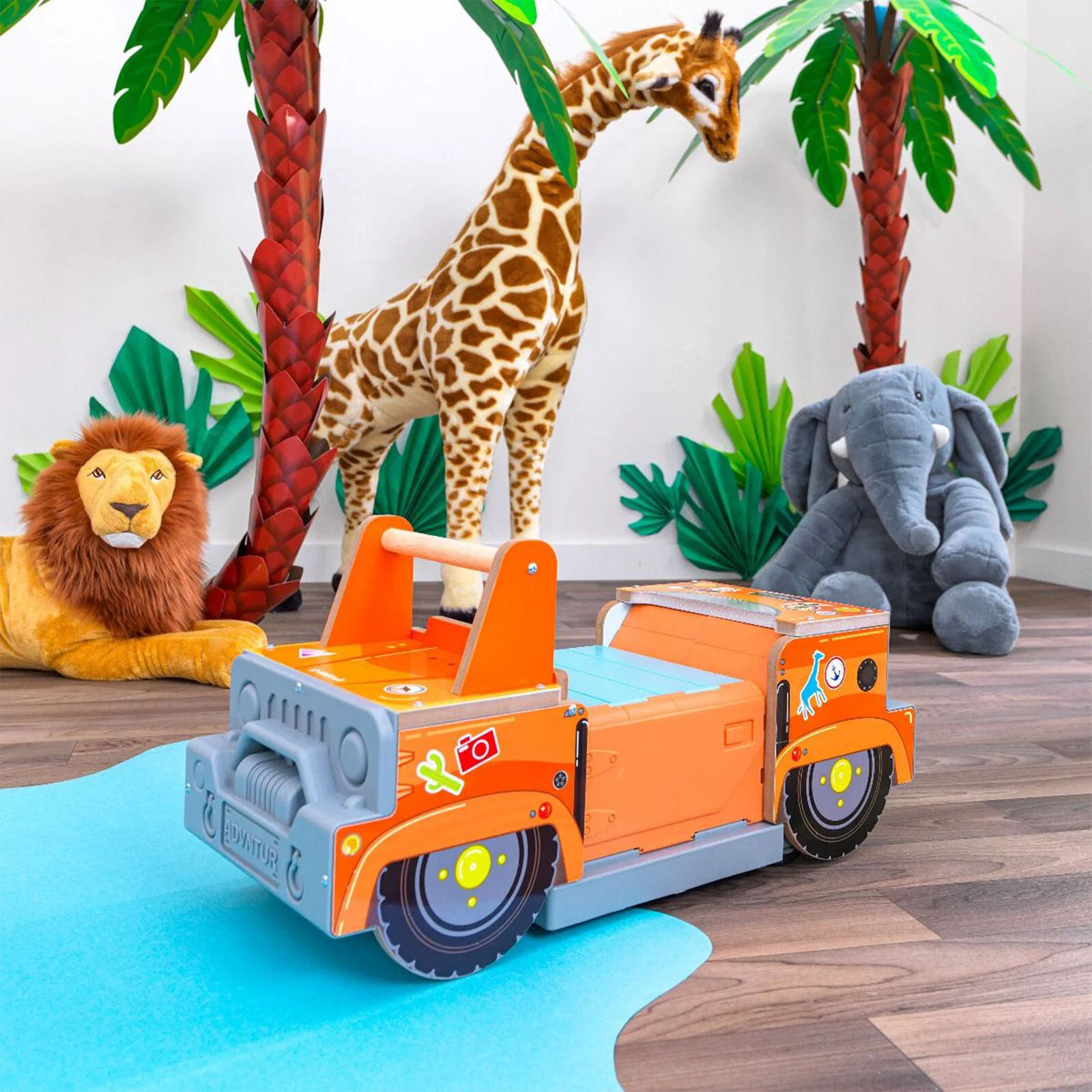 KidKraft Safari Adventure 2-in-1 Playset with Easy Assembly - Perfect for Kids Ages 3-5 - Image 2