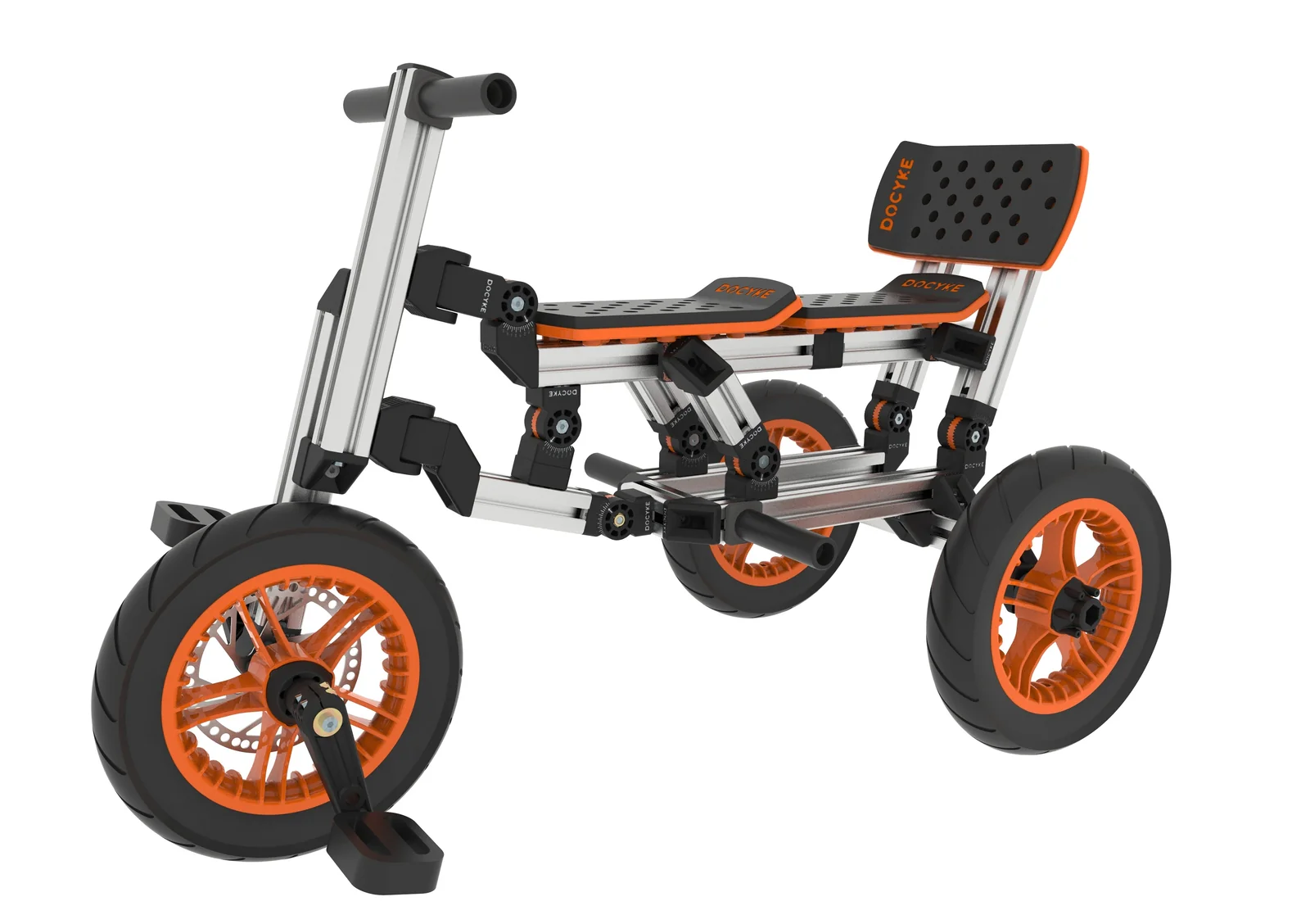 20-Inch Buildable Kids Go-Kart Set with Two-Wheel Bike for Ages 1-8 Years - Image 2