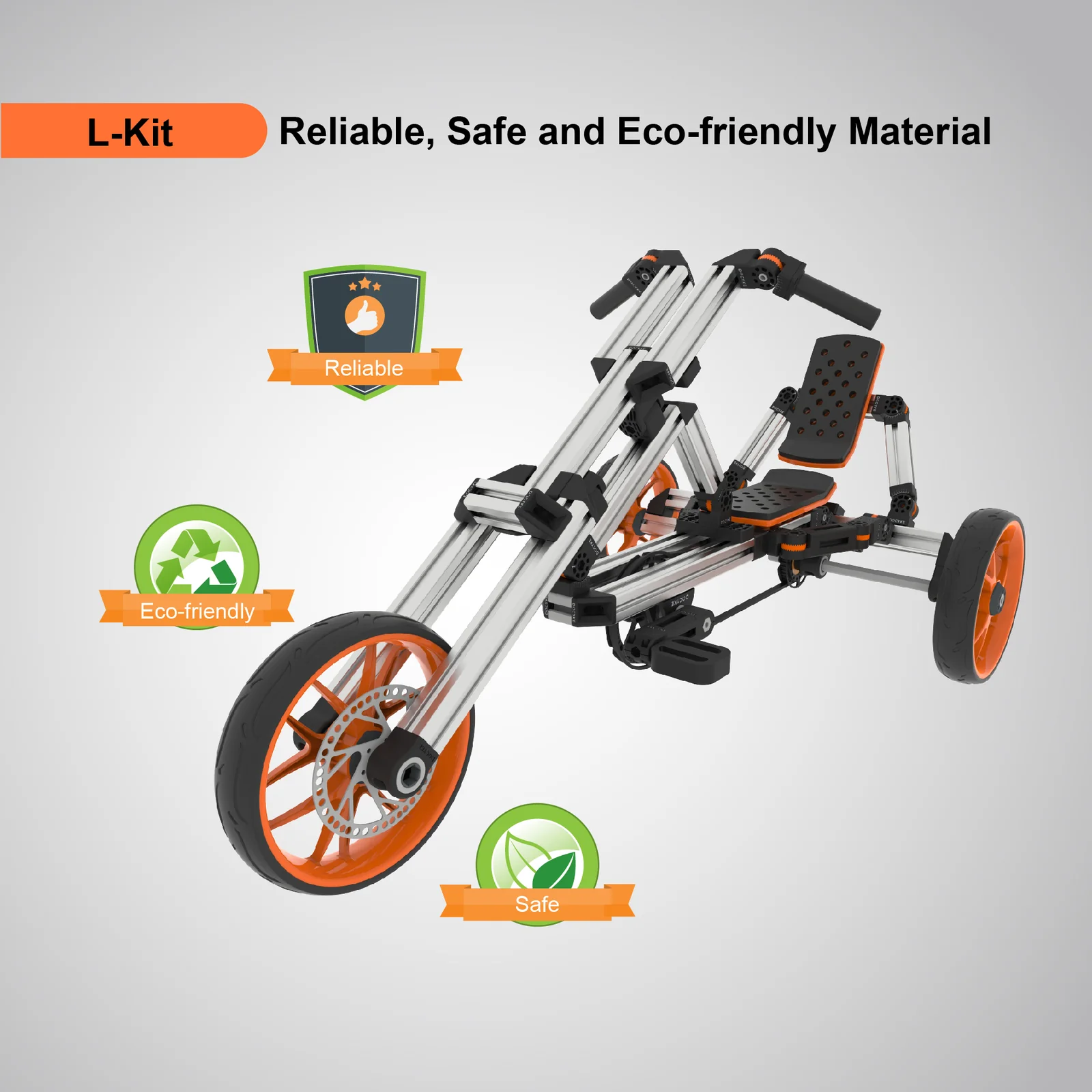 20-in-1 Buildable Kids Go-Kart Set for Ages 1 to 8 Years - Image 6
