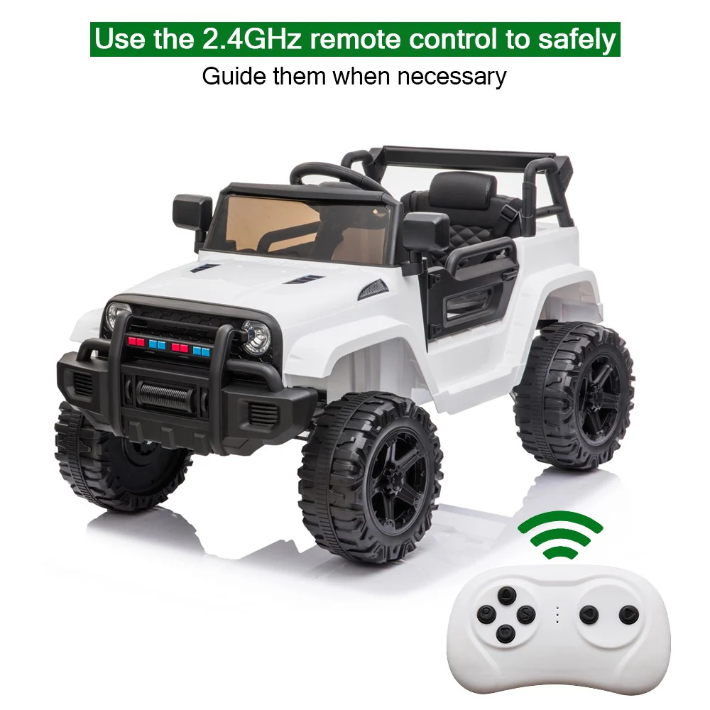 12-Volt Kids Ride-On Toy with Remote Control, Spring Suspension, and LED Lights for Toddlers - Image 5
