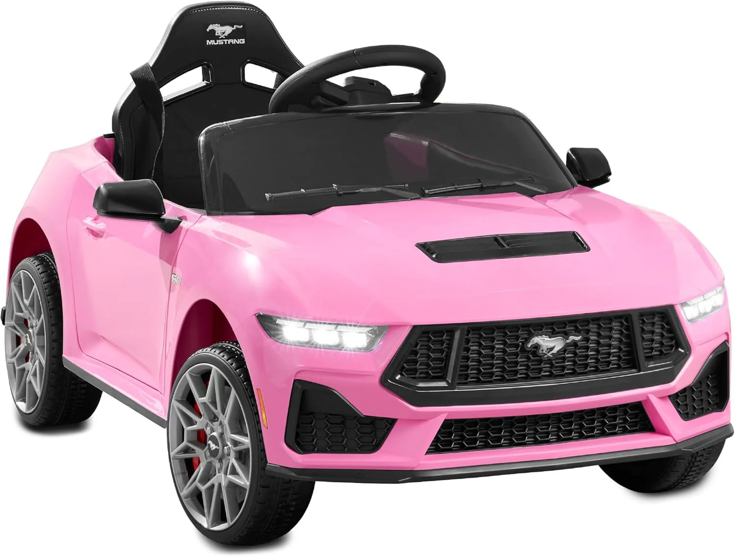 12V Electric Ride-On Ford Mustang for Kids with Parent Remote Control