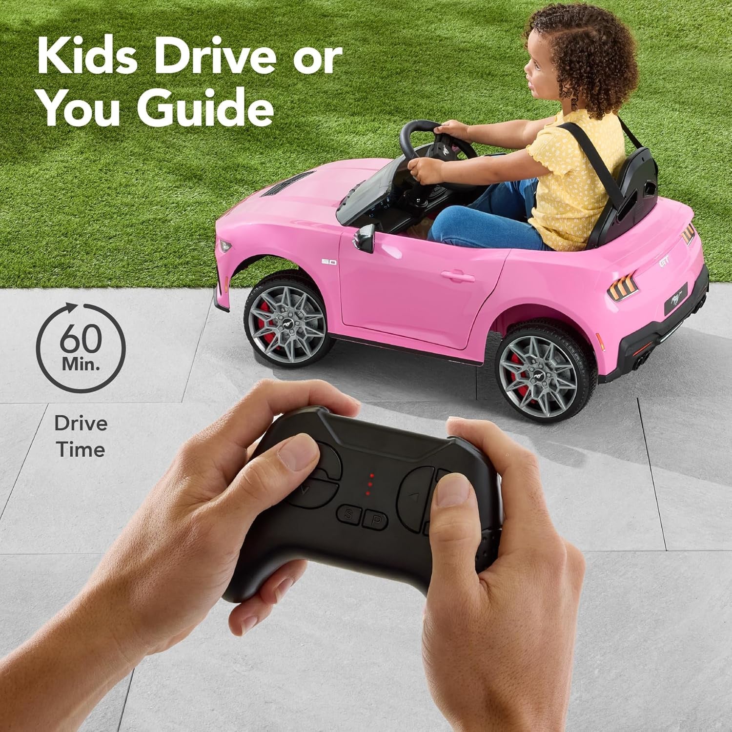 12V Electric Ride-On Ford Mustang for Kids with Parent Remote Control - Image 3