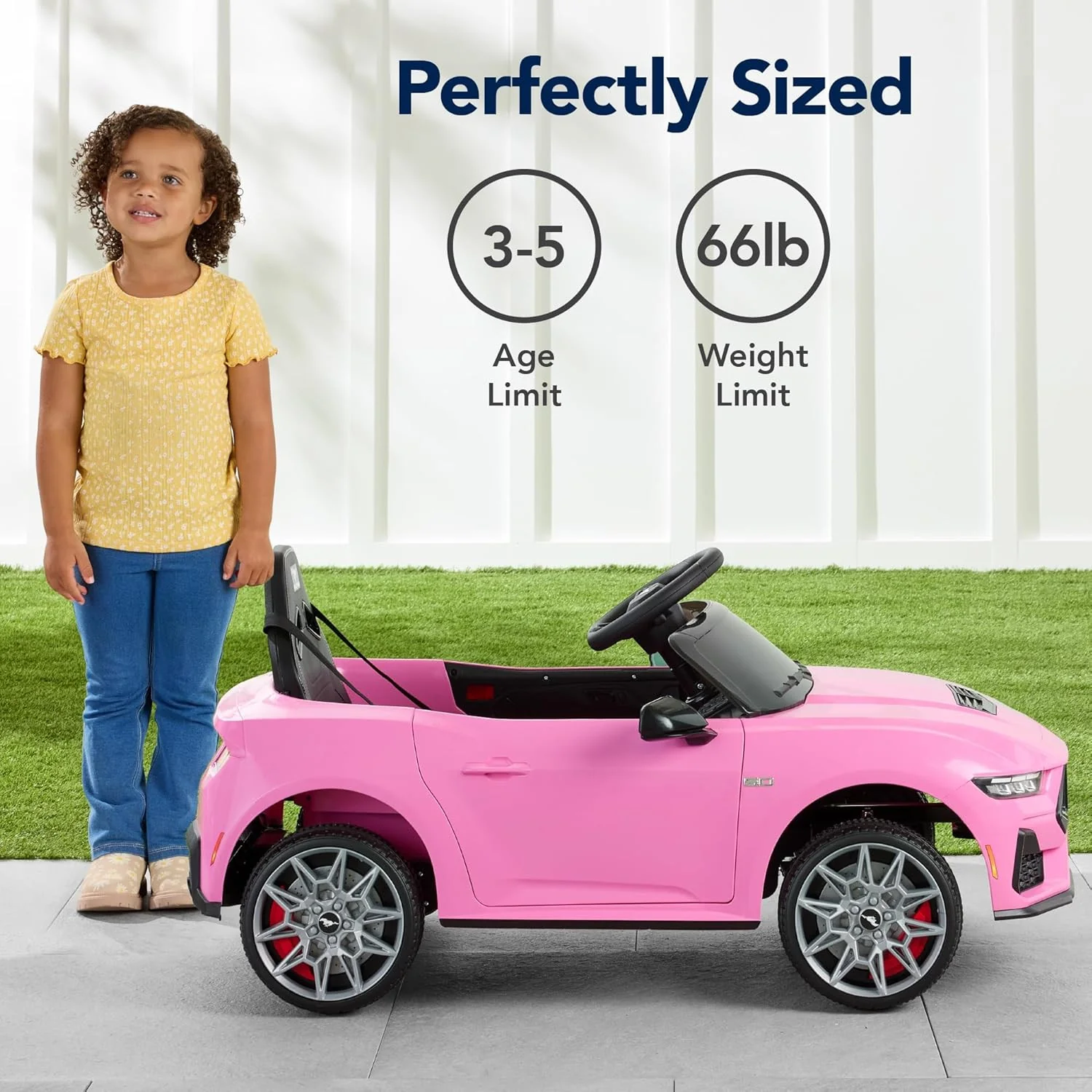 12V Electric Ride-On Ford Mustang for Kids with Parent Remote Control - Image 5