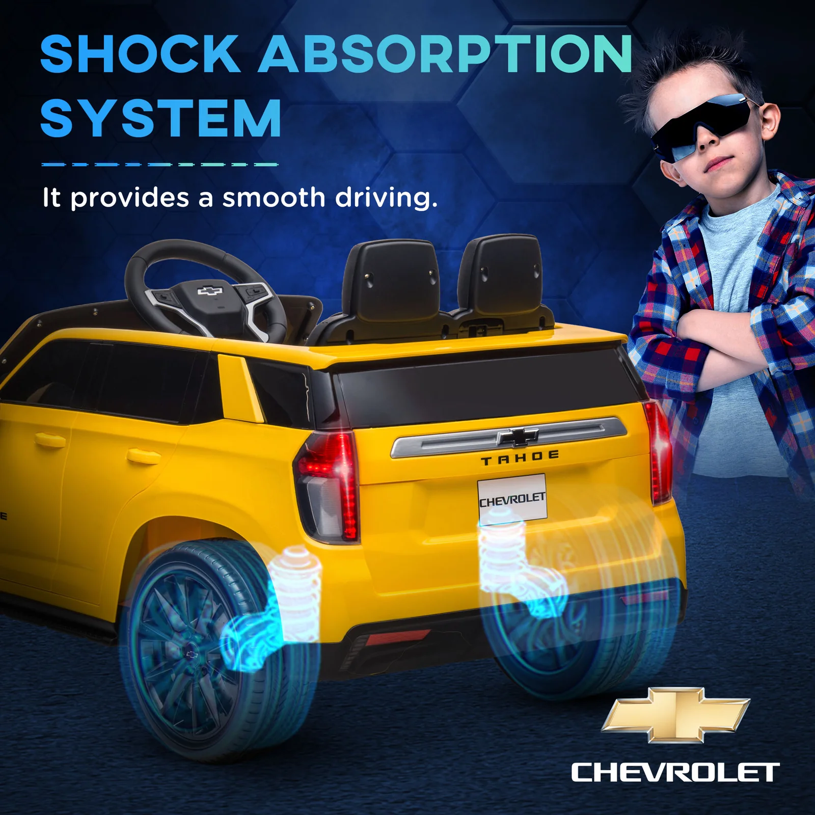 12V Electric Kids Ride-On Car with Parent Control, LED Lights, and 2 Speeds for Ages 3-6 - Image 7