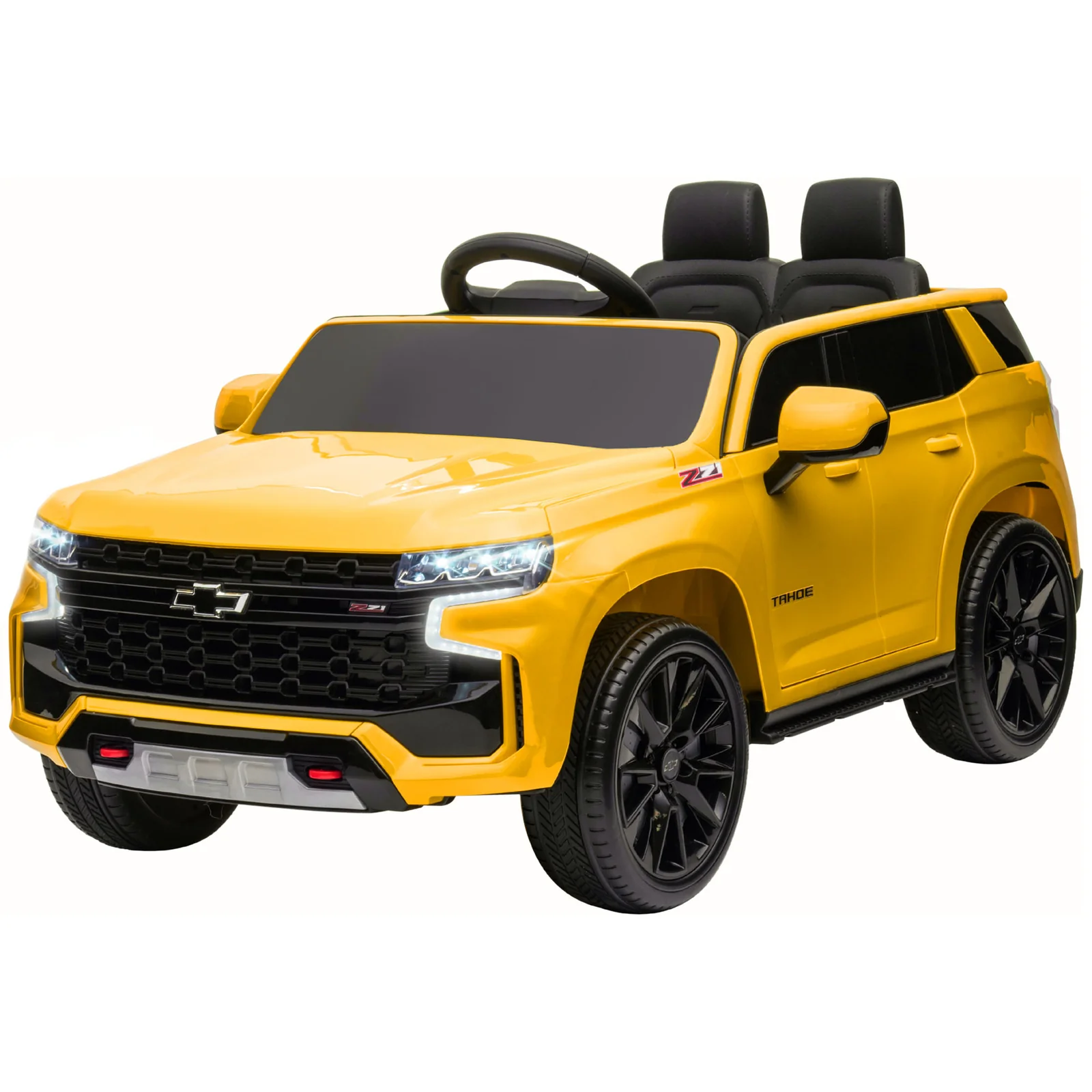 12V Kids Electric Ride-On Car with Parent Remote Control, LED Lights, and 2 Speed Settings for Ages 3-6 Years