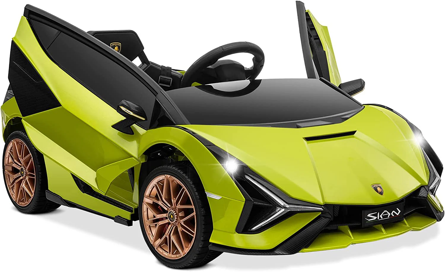 12V Electric Licensed Lamborghini Sian Roadster Motorized Ride-On Toy Car for Kids - Image 8