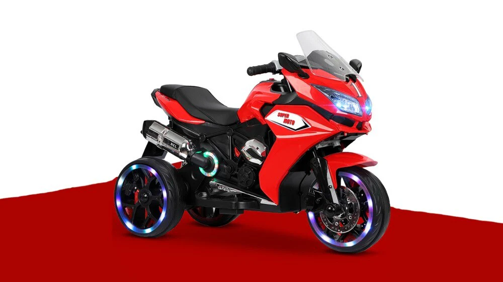 12V Electric 3-Wheel Ride-On Motorcycle for Kids - Image 2