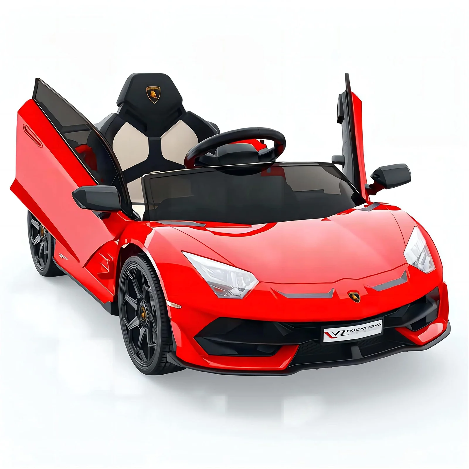 12V Kids Battery-Powered Electric Ride-On Car with LED Lights and Remote Control - Image 9
