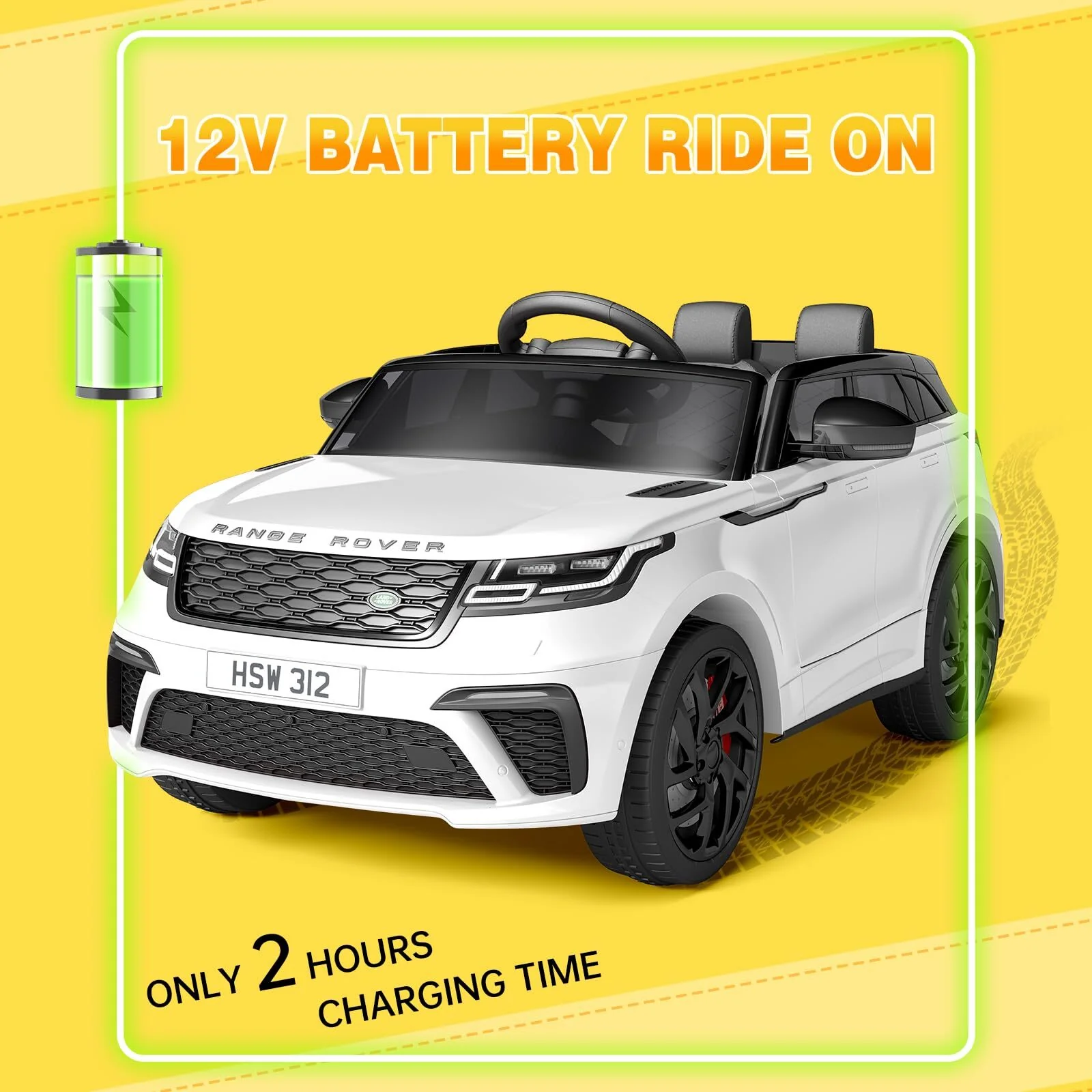 12V Battery-Powered Licensed Land Rover Kids Ride-On Electric Car with MP3 Player - Image 17