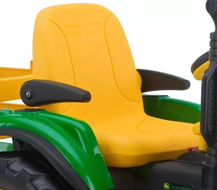 12V Kids Ride-On Tractor with Trailer and FM Radio Ground Force Toy - Image 8