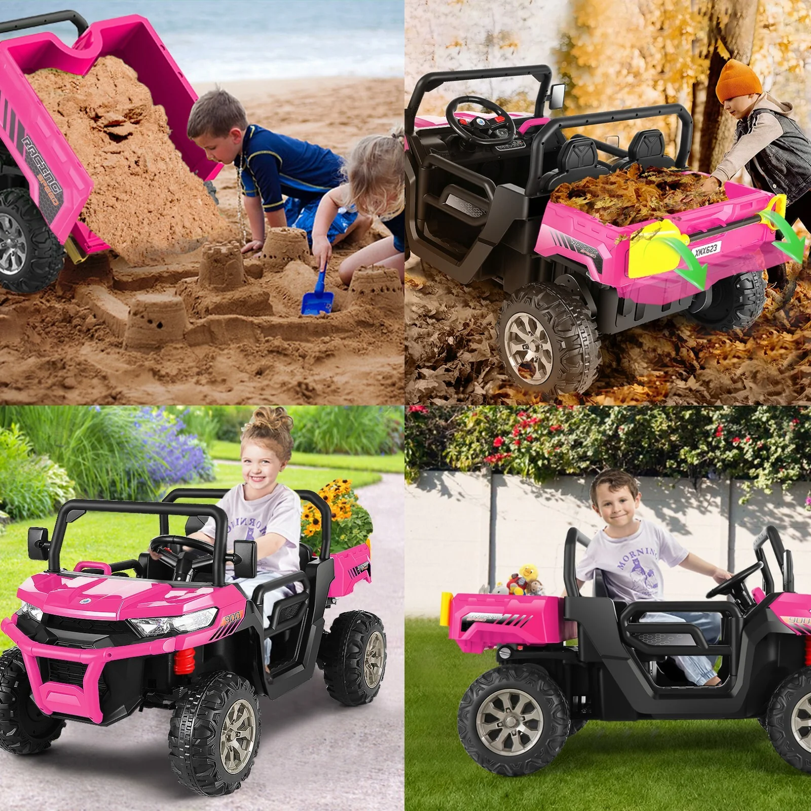 24V Electric Ride-On Dump Truck for Kids 2-Seater with 2x200W Motors and Remote Control - Image 15