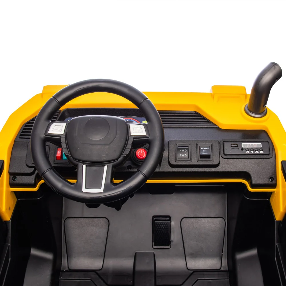 24V Electric 2-Seater Kids Ride-On 4WD Dump Truck UTV with Parental Remote and LED Lights - Image 31