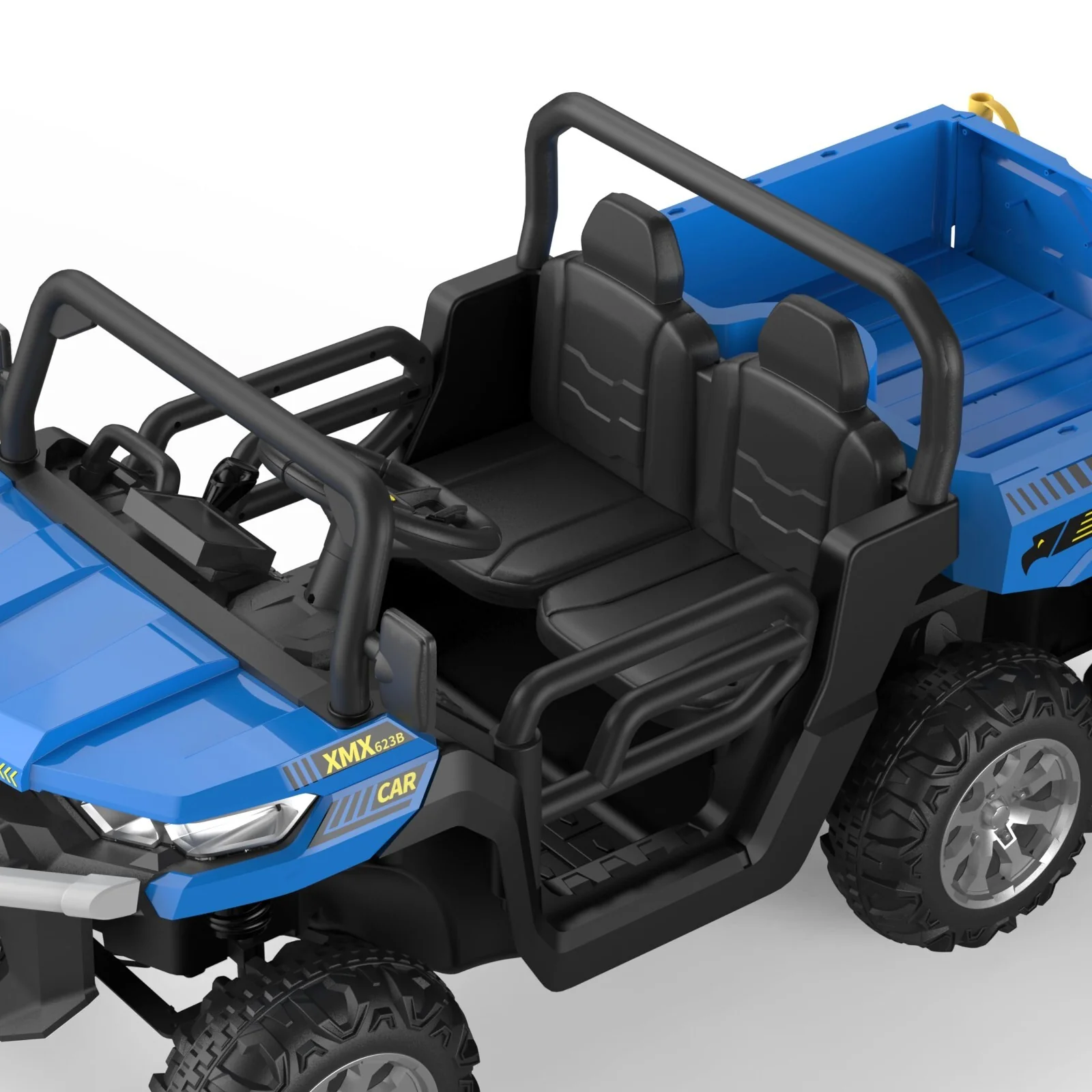 24V Electric 2-Seater Kids Ride-On Dump Truck 4WD UTV with Parental Remote and MP3 Player - Image 32