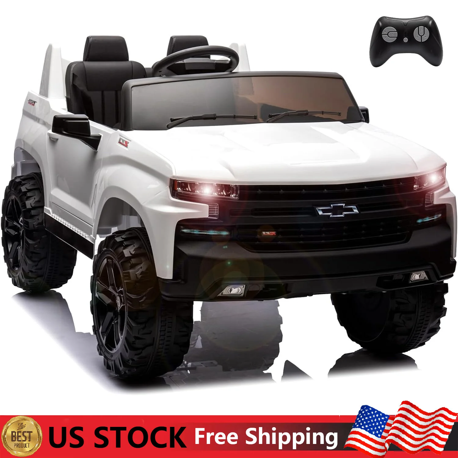 24V 2-Seater Battery-Powered Electric Ride-On Truck Car with Remote Control for Kids - Image 8