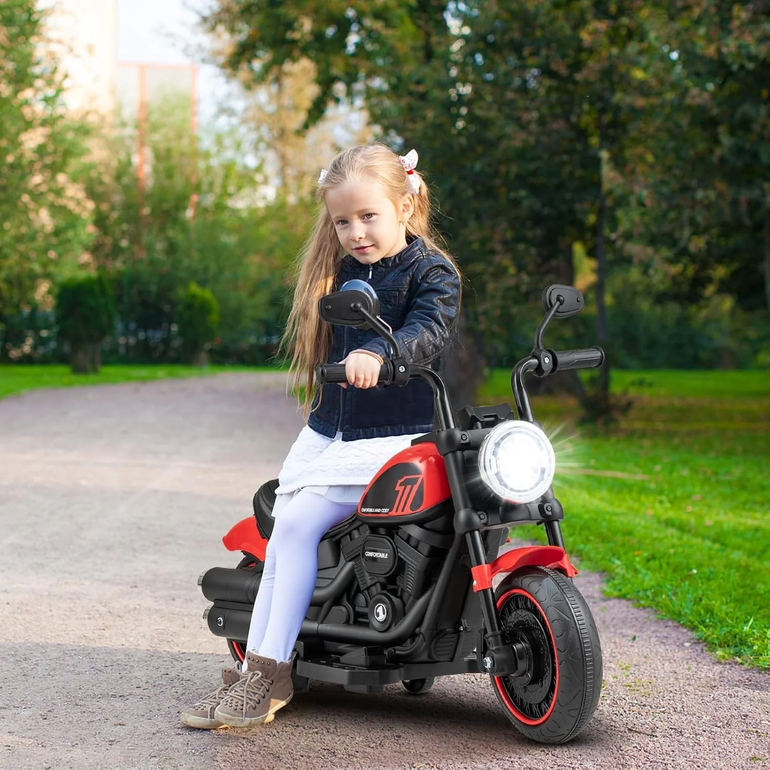 6V Electric Motorcycle for Kids with Gentle Start and Illuminated Headlights - Image 10