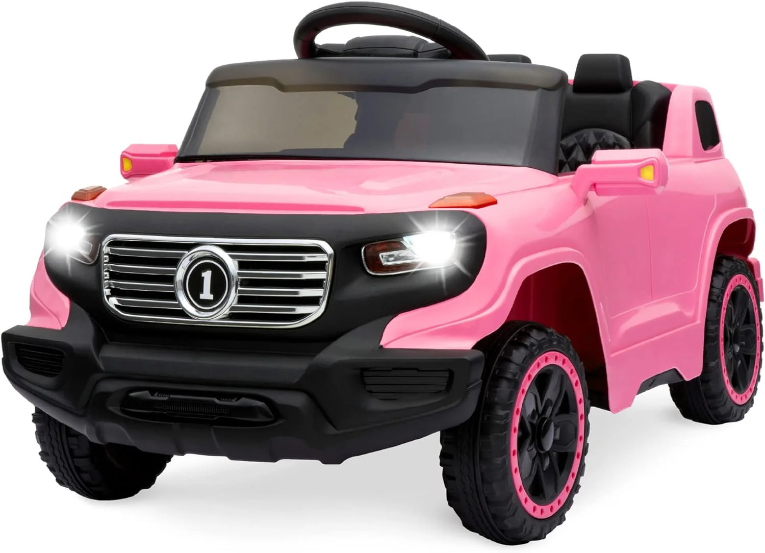 6V Pink Kids Ride-On Truck with Parent Remote Control, 3 Speeds, and LED Lights - Image 8
