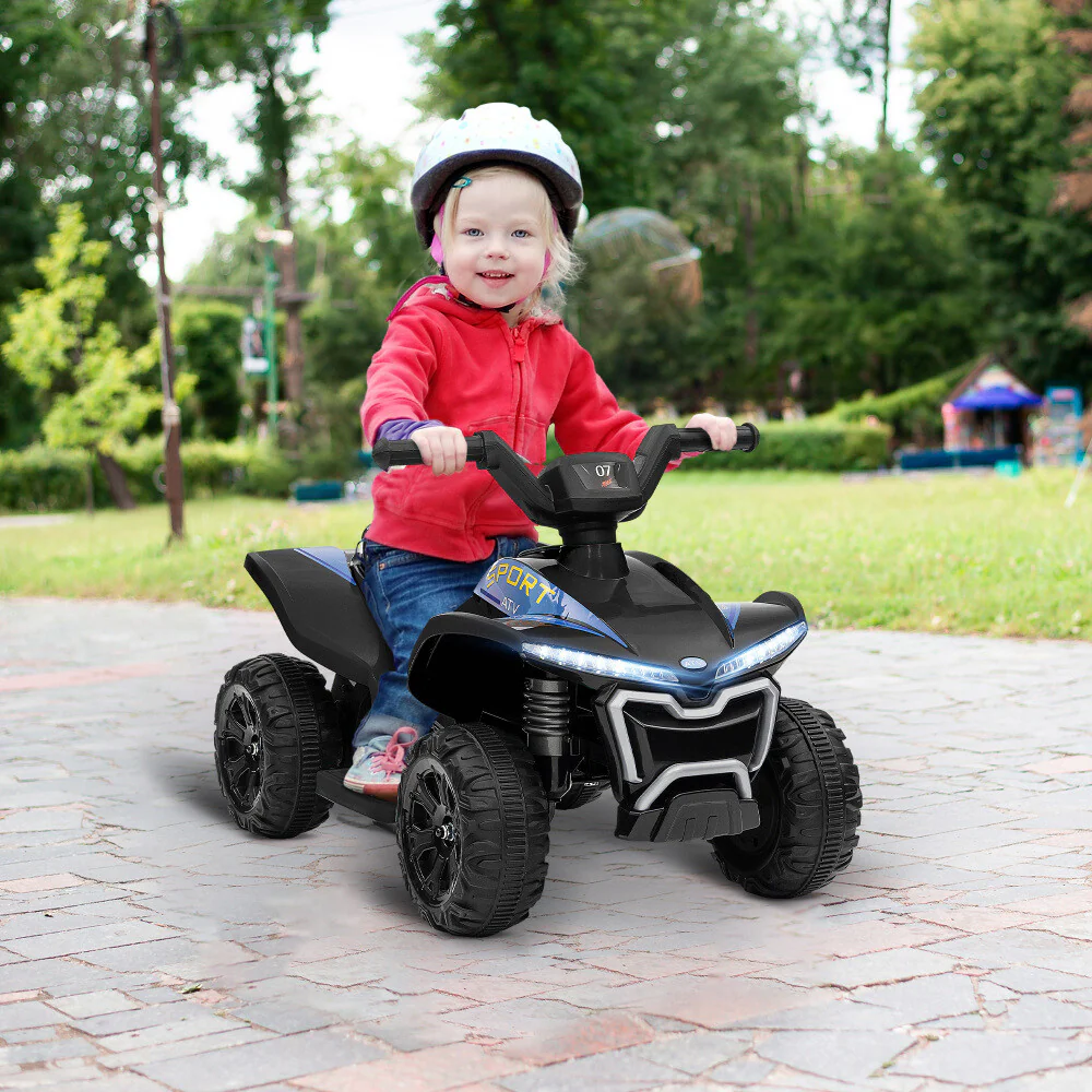 6V Kids Ride-On ATV Quad with 1.6 MPH Max Speed and 4 Wheels Battery-Powered Toy for Toddlers - Image 8