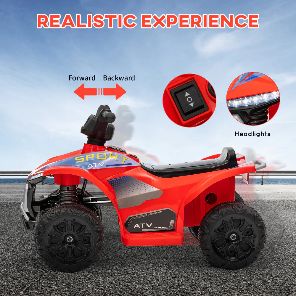 Kids 6V Rechargeable Battery 4-Wheeler ATV Ride-On Toy with 1.6 MPH Max Speed - Image 4