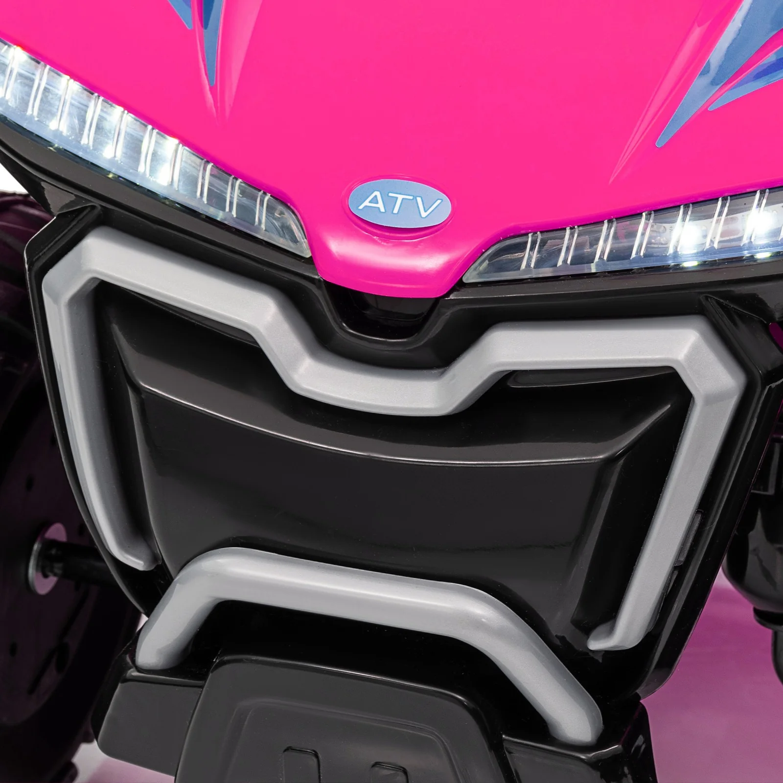 Kids 6V Pink Ride-On ATV Quad Toy with Rechargeable Battery - Image 11