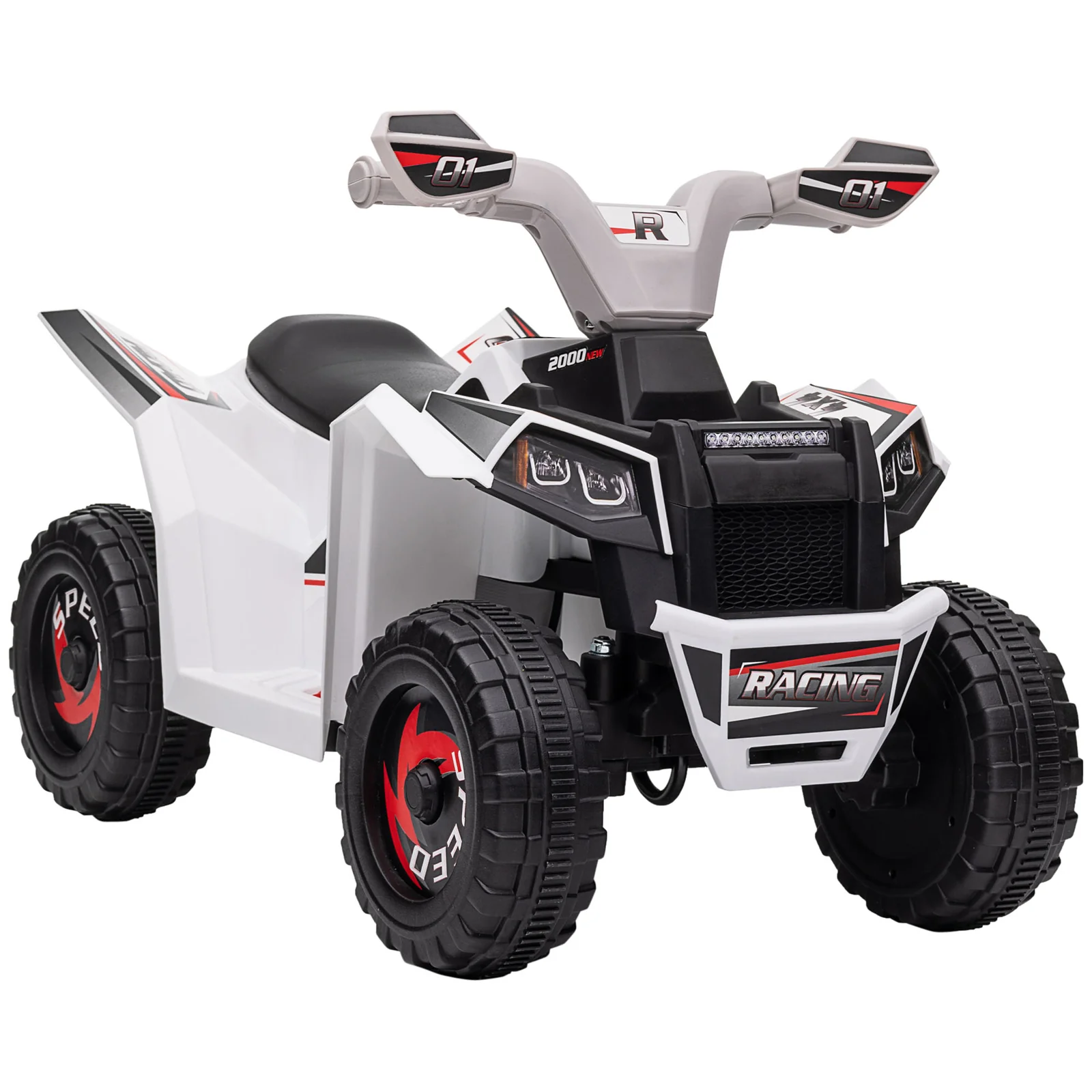 6V Kids Four-Wheeler ATV Quad Car with Forward and Reverse Functions
