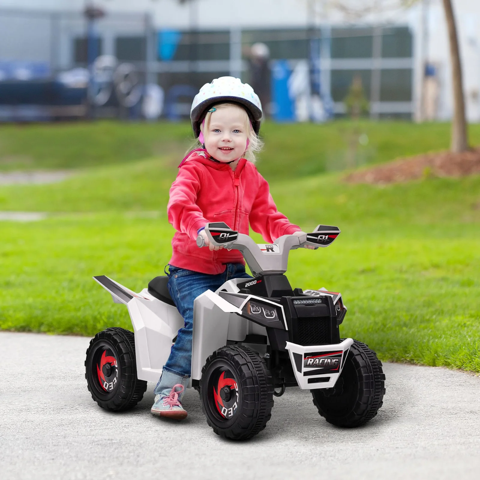 6V Kids Four-Wheeler ATV Quad Car with Forward and Backward Drive and Music - Image 12