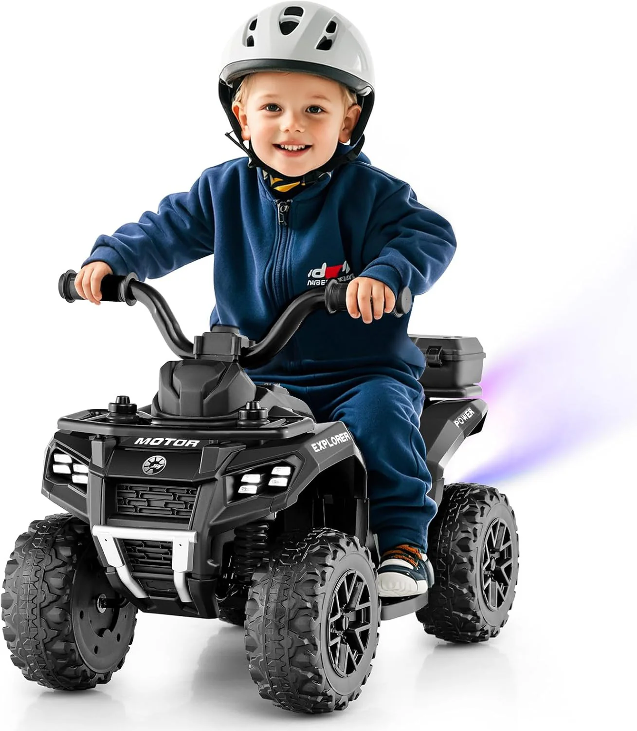 6V Toddler Ride-On ATV with Spray Feature, Remote Control, and Storage Trunk - Image 9