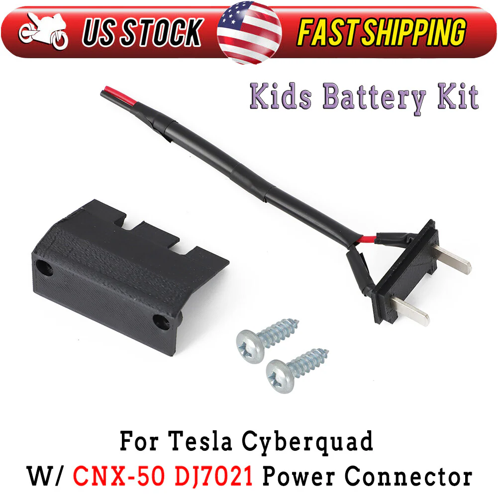 Kids Battery Kit with 2-Pin Power Connector Compatible with Tesla Cyberquad CNX-50 DJ7021 - Image 12