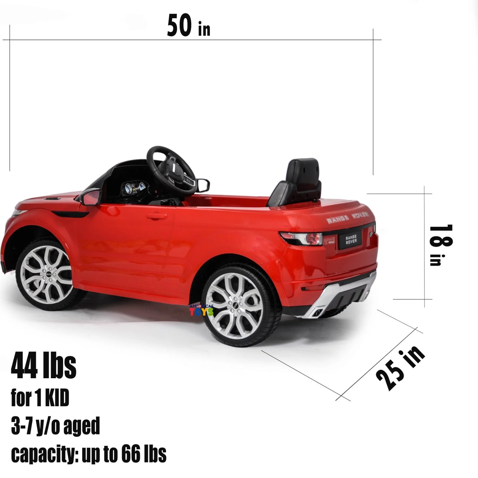 Battery-Powered Kids Ride-On Licensed Land Rover with R/C and MP3 - Multiple Colors - Image 20