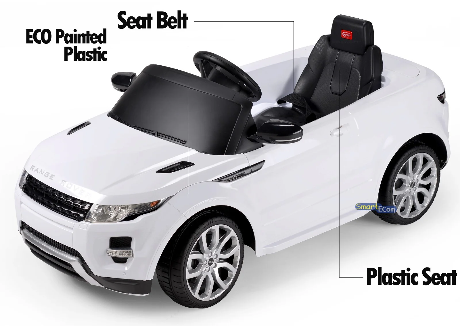 Battery-Powered Kids Ride-On Licensed Land Rover with R/C and MP3 - Multiple Colors - Image 3